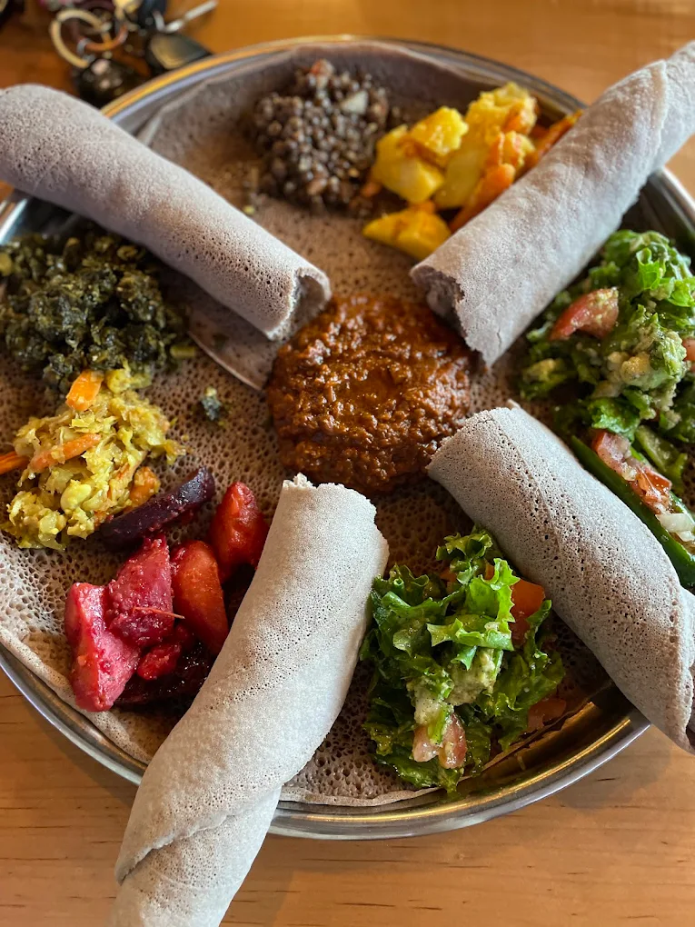 Refreshing mango smoothie at Z Infinity Cafe Calgary